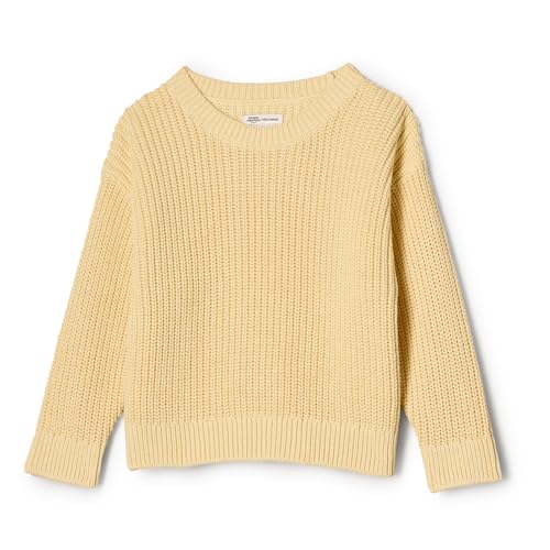 Amazon Essentials x Sofia Grainge Unisex Baby Pullover, Buttergelb, 12 Monate von Amazon Essentials