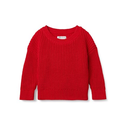 Amazon Essentials x Sofia Grainge Unisex Baby Pullover, Rot, 0-3 Monate von Amazon Essentials