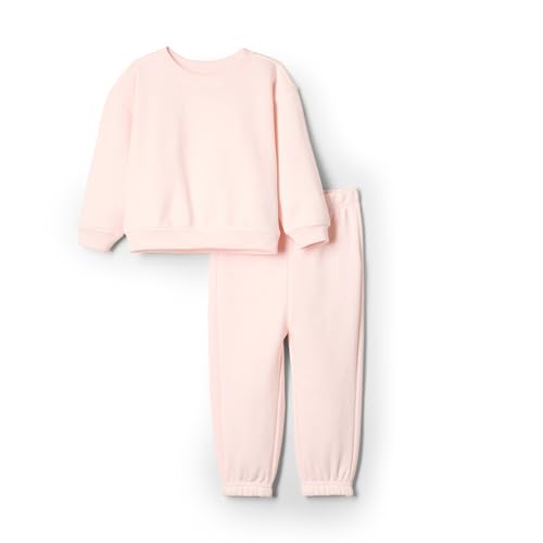 Amazon Essentials x Sofia Grainge Unisex Baby Set aus Sweatshirt und Jogginghose, Blassrosa, 6-9 Monate von Amazon Essentials