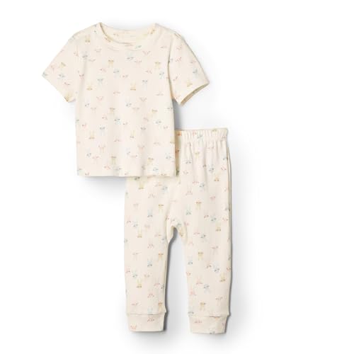 Amazon Essentials x Sofia Grainge Unisex Baby Set aus Hose und Top, Elfenbein Kleine Häschen, 0-3 Monate von Amazon Essentials