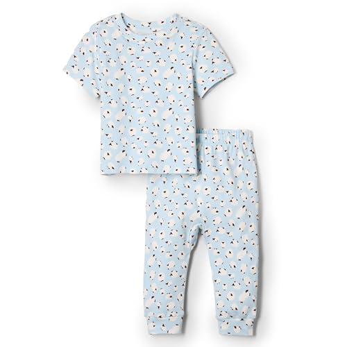 Amazon Essentials x Sofia Grainge Uni Baby Hose & Oberteil Set, Hellblaue Lämmer, 18 Monate von Amazon Essentials