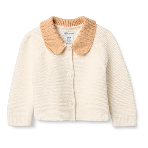 Amazon Essentials x Sofia Grainge Unisex Baby Sweatjacke mit Bubikragen, Helles Kamelbraun, 6-9 Monate von Amazon Essentials