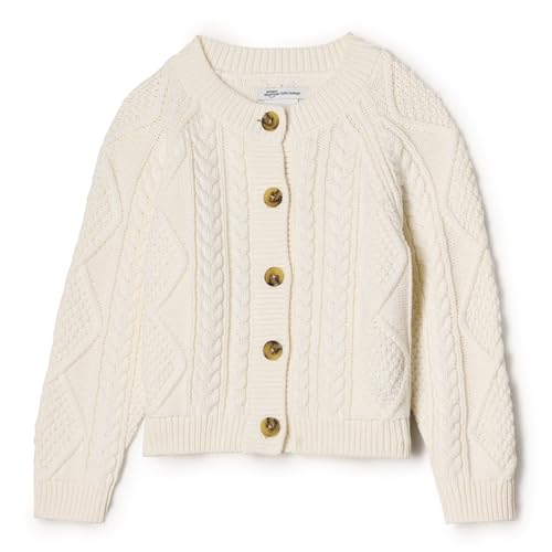 Amazon Essentials x Sofia Grainge Unisex Kinder Fischer-Strickjacke Pullover, Elfenbein, 3 Jahre von Amazon Essentials