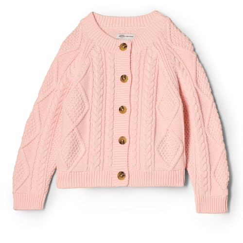 Amazon Essentials x Sofia Grainge Unisex Kinder Fischer-Strickjacke Pullover, Hellrosa, 2 Jahre Amazon Essentials x Sofia Grainge Unisex Kinder Fischer-Strickjacke Pullover, Hellrosa, 2 Jahre von Amazon Essentials
