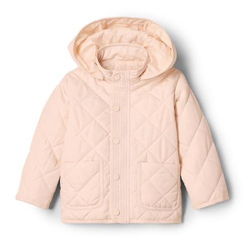 Amazon Essentials x Sofia Grainge Unisex Kinder Mittelschwere Feldjacke mit Kapuze, Perle, 3 Jahre von Amazon Essentials