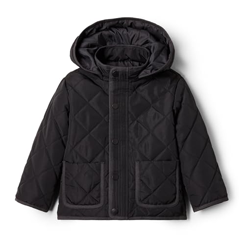 Amazon Essentials x Sofia Grainge Unisex Kinder Mittelschwere Feldjacke mit Kapuze, Schwarz, 4 Jahre von Amazon Essentials