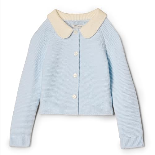 Amazon Essentials x Sofia Grainge Unisex Kinder Sweatjacke mit Bubikragen, Blassblau, 4 Jahre von Amazon Essentials