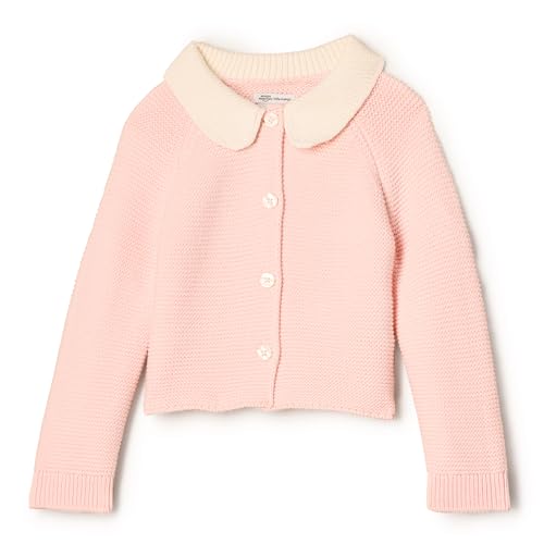 Amazon Essentials x Sofia Grainge Unisex Kinder Sweatjacke mit Bubikragen, Hellrosa, 2 Jahre von Amazon Essentials