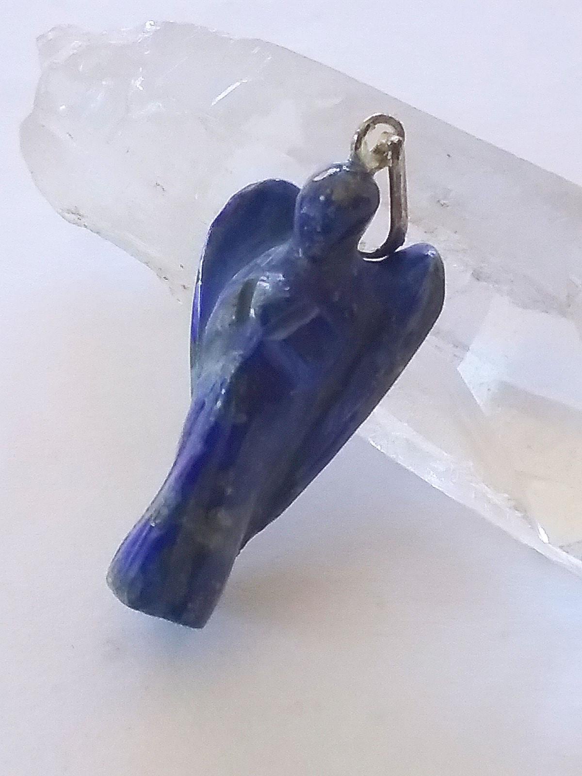 Lapislazuli Engel Anhänger Halskette Handgeschnitzter Solider Blauer Lapis Kristall Lapislazuli Engel Anhänger Halskette Handgeschnitzter Solider Blauer Lapis Kristall von AmazonCrystals