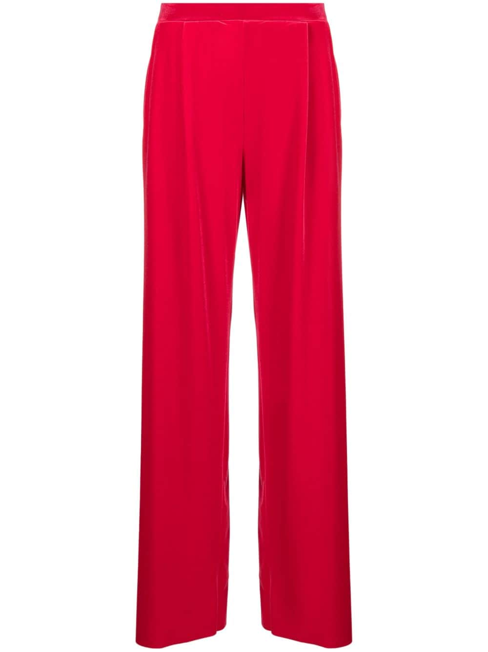 Amazuìn Straight-Leg-Hose aus Samt - Rot von Amazuìn