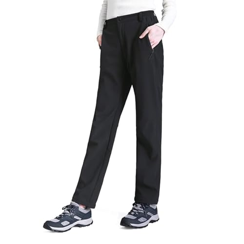 Ambayz Softshellhose Damen Wasserdicht Leichte Winddicht Fleece Gefüttert Outdoor Wandern Hose für Damen von Ambayz
