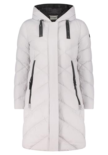 Amber & June Damen Steppmantel mit Kapuze Vapor Blue,38 von Amber & June