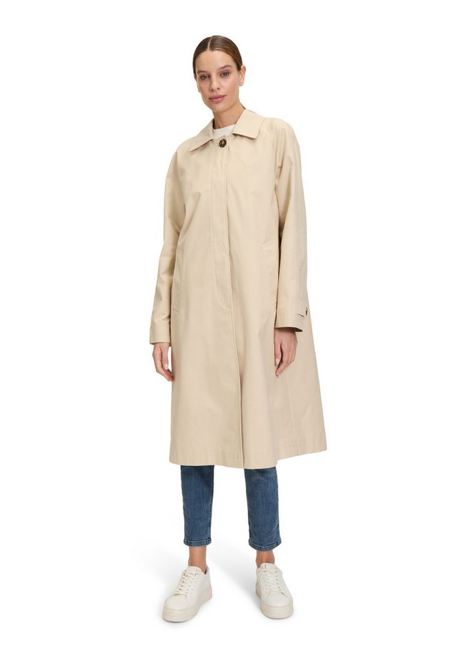 Amber & June Langmantel Damen mit Kragen von Amber & June