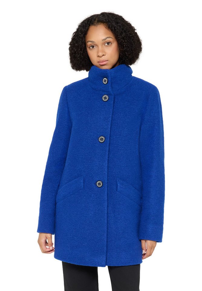 Amber & June Kurzjacke Damen Kurzmantel mit Stehkragen von Amber & June