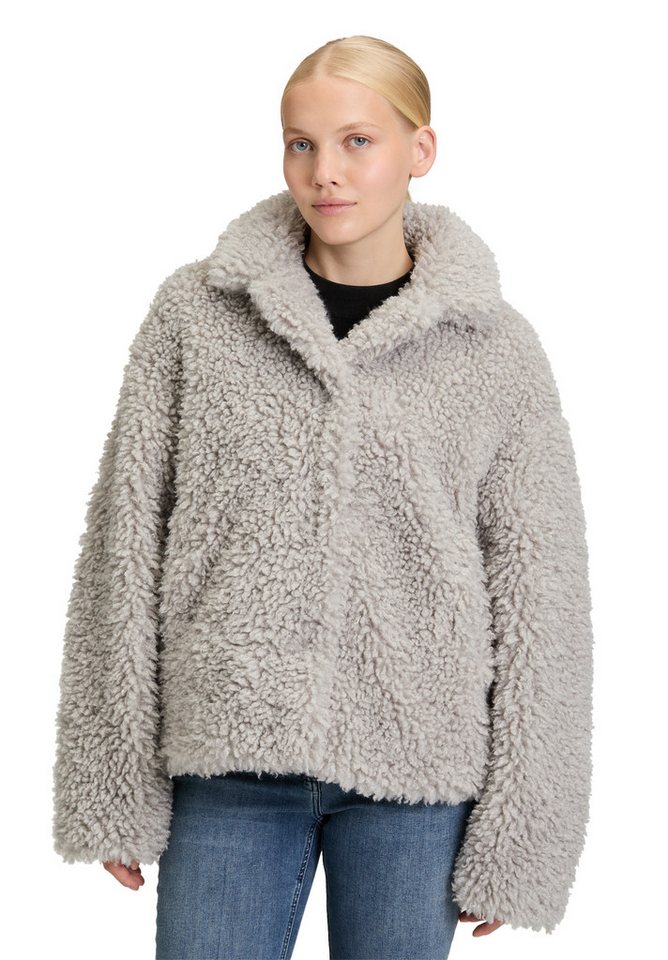 Amber & June Plüschjacke Damen mit Stehkragen von Amber & June