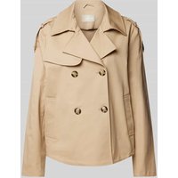 Amber & June Trenchcoat mit Leistentaschen in Beige, Größe 42 von Amber & June