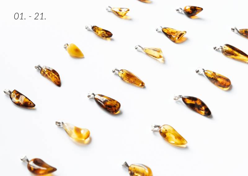 Ostsee Bernstein Anhänger - Echte Halskette Mehrere Versionen von AmberJeweler