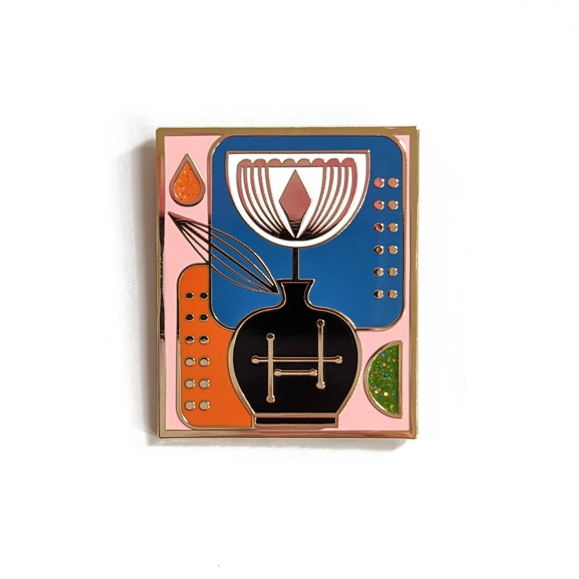 Abstrakte Tulpe Hart-Emaille Pin Mit Glitzer Von Amber Leaders Abstrakte Tulpe Hart-Emaille Pin Mit Glitzer Von Amber Leaders von AmberLeadersDesigns