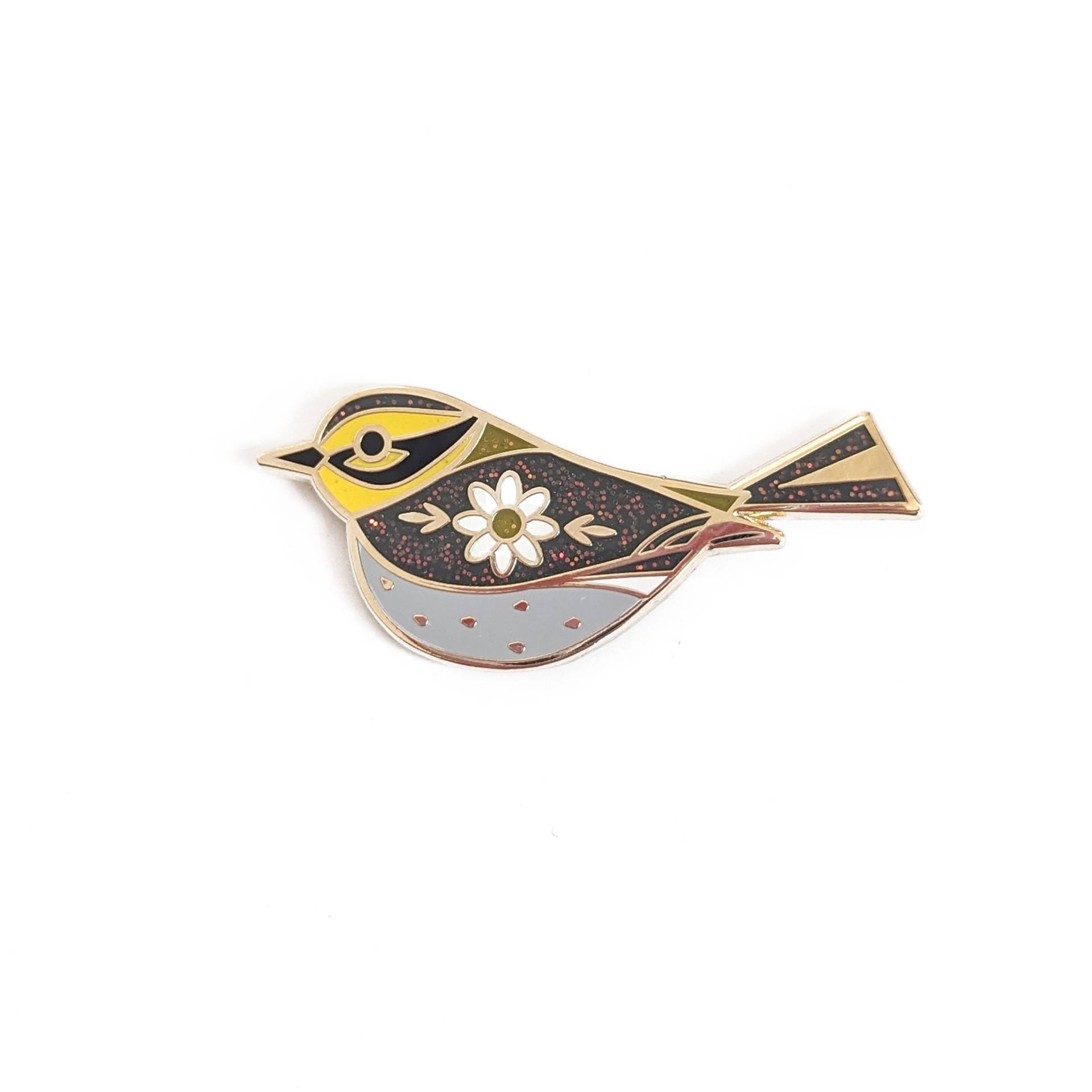 Townsend Warbler Hard Enamel Pin Von Amberleaders 4.5cm Breit von AmberLeadersDesigns