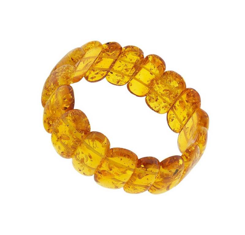 AmberProfi Armband (Stretch, aus baltischen Naturbernsteinen), in Honig-Farbe von AmberProfi