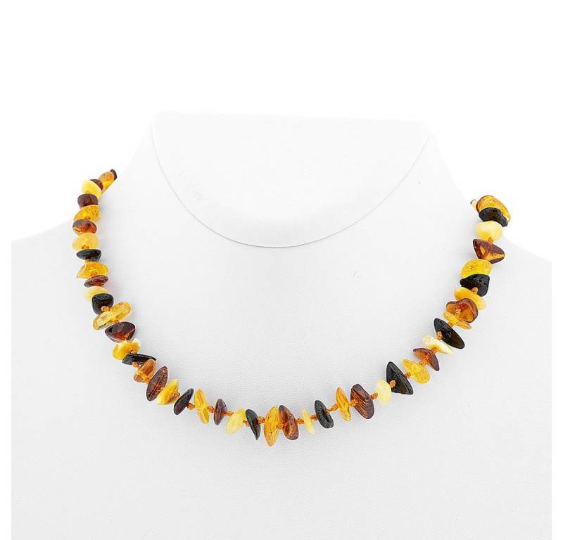 Golders Collier Bernsteinkette für Babys aus baltischen (Naturbernsteinen in 4 Farben, 1-tlg), an einem elastischen Band von Golders
