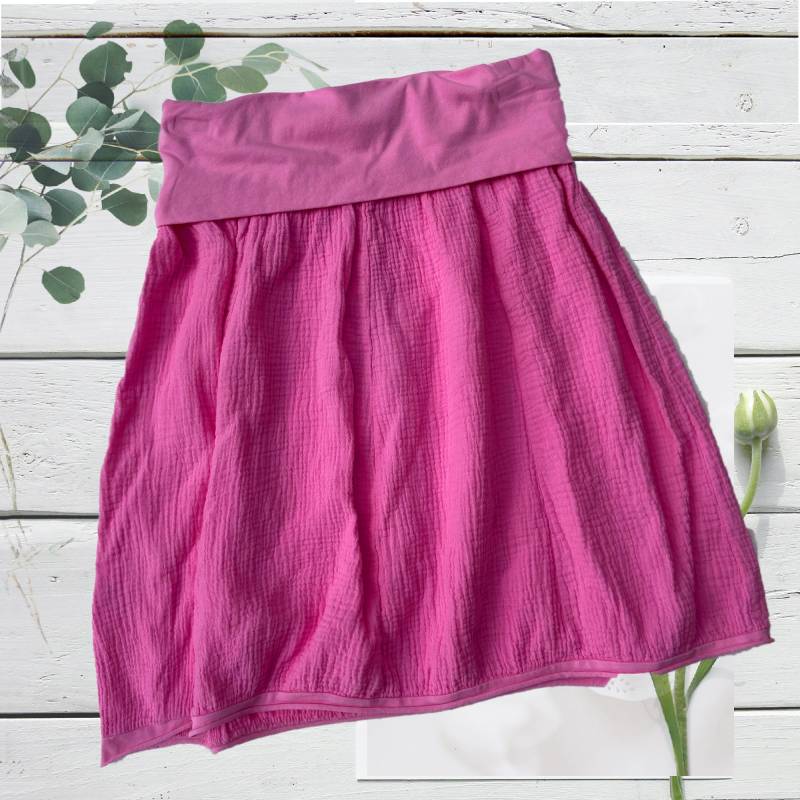 Rock Musselinstoff Ballonrock Damen Über-Knielang | Bund Dehnbar 60-110cm Größe 36-42 Div. Farben Auch Geeignet Als Umstandsrock von AmbergerDesign