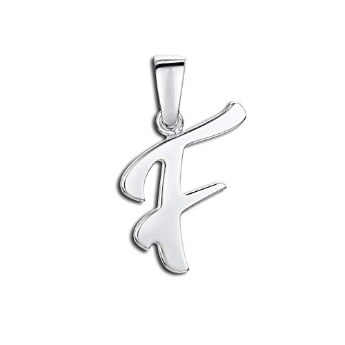Amberta 925 Sterling Silber Anhänger - Personalisierte Charm Buchstaben für Damen und Männer - Symbole Kombinieren - Stil F von Amberta