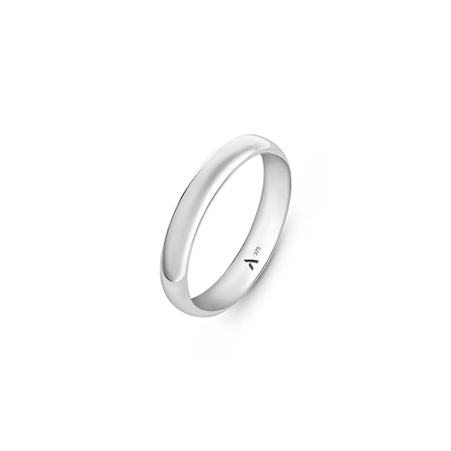 Amberta Allure Damen Hochzeits Ring aus 9K Gold: 3.5 mm Trauring Größe 65 von Amberta