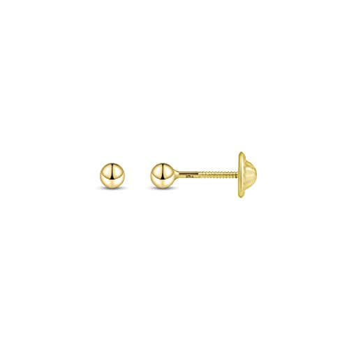 Amberta Allure Damen Kugel Ohrstecker aus 9K Gold: 3 mm von Amberta