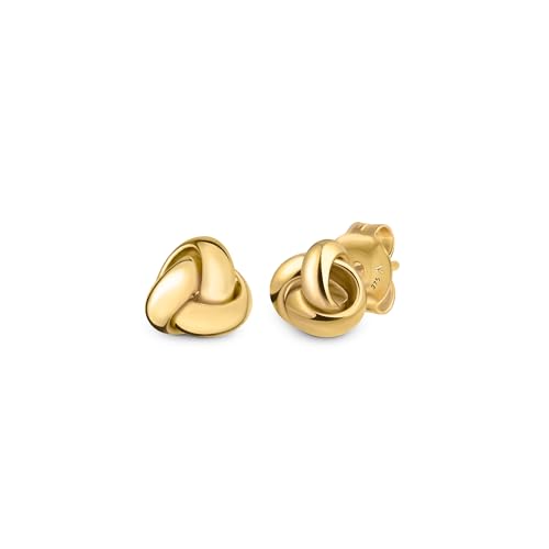 Amberta Allure Dames Knoten Ohrringe aus 9K Gold - Knoten Ohrstecker aus 9K Gold von Amberta