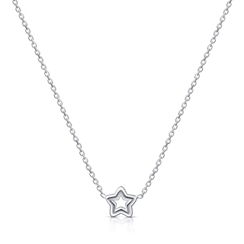Amberta Damen Himmlisch Halsband aus 925 Sterling Silber: Stern Silhouette Halskette Amberta Damen Himmlisch Halsband aus 925 Sterling Silber: Stern Silhouette Halskette von Amberta
