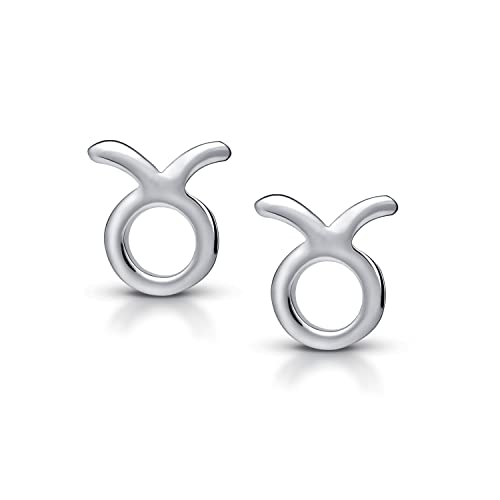 Amberta Damen Sternzeichen Ohrstecker aus 925 Sterling Silber: Stier von Amberta