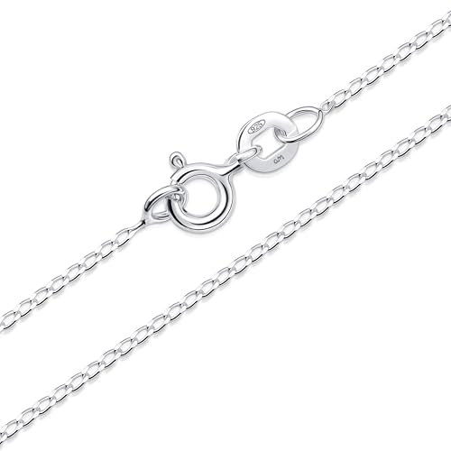 Amberta Echt 925 Sterling Silber Halskette Für Damen und Herren | Super Dünne Kette aus Silber Singapurkette Schlangenkette Panzerkette Schlichte 40 45 50 55 60 cm: 55 cm Lange Gliederkette Amberta Echt 925 Sterling Silber Halskette Für Damen und Herren | Super Dünne Kette aus Silber Singapurkette Schlangenkette Panzerkette Schlichte 40 45 50 55 60 cm: 55 cm Lange Gliederkette von Amberta