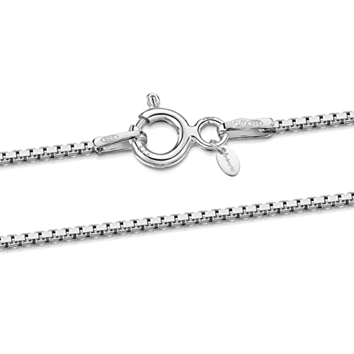 Amberta Männer und Frauen Halskette Kette aus 925 Sterlingsilber: 1 mm Venezianierkette - 70 cm Amberta Männer und Frauen Halskette Kette aus 925 Sterlingsilber: 1 mm Venezianierkette - 70 cm von Amberta