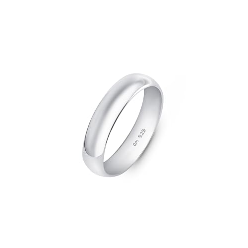 Amberta Massiver 925 Sterling Silber Ehering Mann | 5 6 8 mm Silber Poliert Daumenring Komfort Passform Bandring Herren: 5 mm - Größe 51.2 Amberta Massiver 925 Sterling Silber Ehering Mann | 5 6 8 mm Silber Poliert Daumenring Komfort Passform Bandring Herren: 5 mm - Größe 51.2 von Amberta