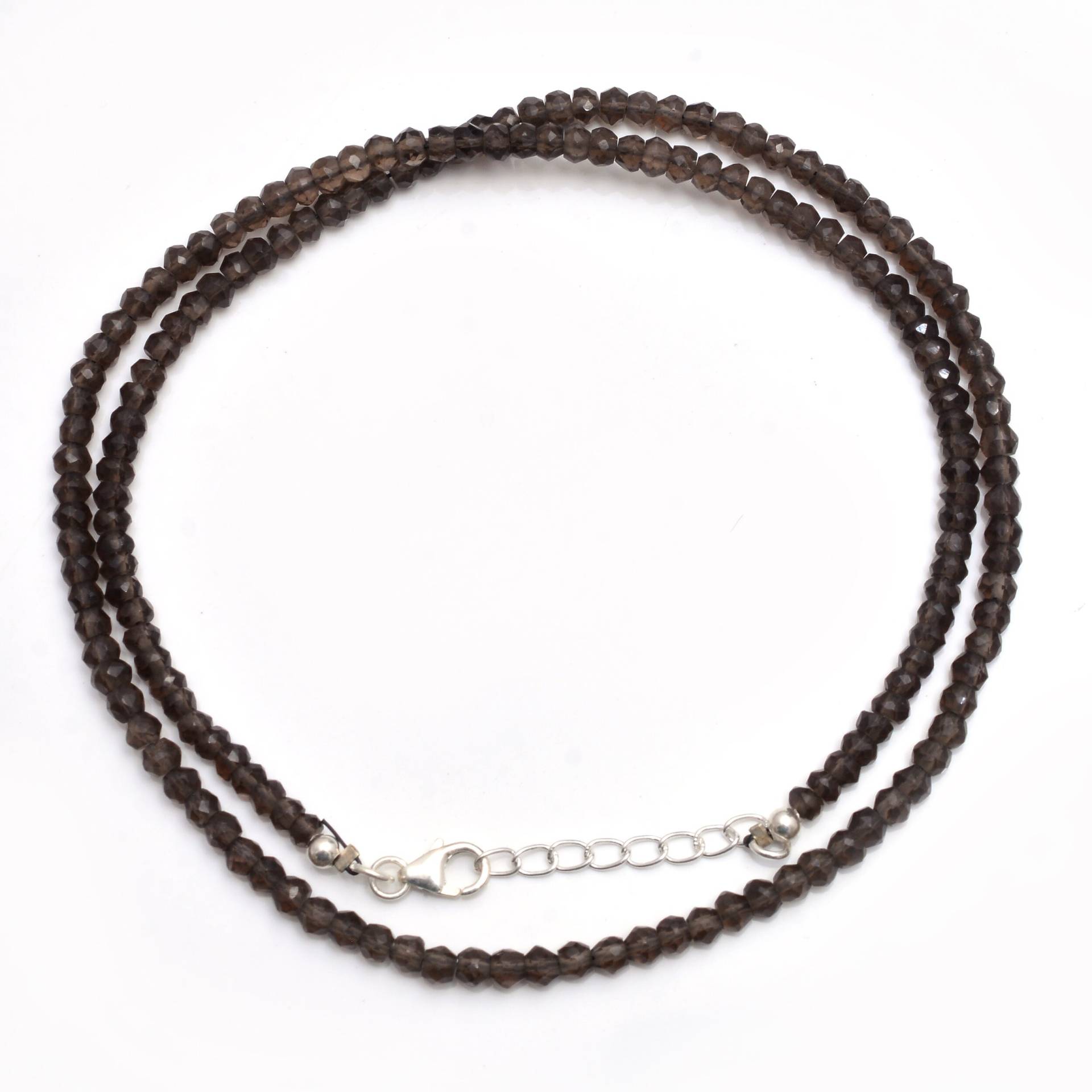 Natürliche Rauchquarz Perlen Halskette, 3-3.5 Mm Perlenkette Schmuck, Aaa + Facettierte Rondelle 16-24 Zoll Verstellbare Länge Natürliche Rauchquarz Perlen Halskette, 3-3.5 Mm Perlenkette Schmuck, Aaa + Facettierte Rondelle 16-24 Zoll Verstellbare Länge von AmbeyGemsCreations