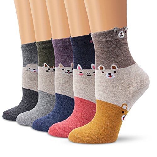 Ambielly Socken aus Baumwolle Thermal Socken Erwachsene Unisex Socken /Größe 35-41 Mehrfarbig/Packung von ZZCP