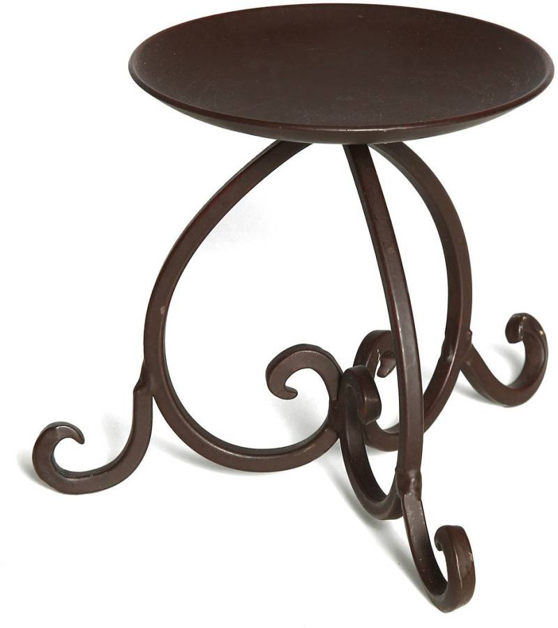 Ambiente Haus Kerzenständer "aus pulverbeschichtetem Metall, Höhe ca. 11 cm" Stumpenkerzenhalter von Ambiente Haus