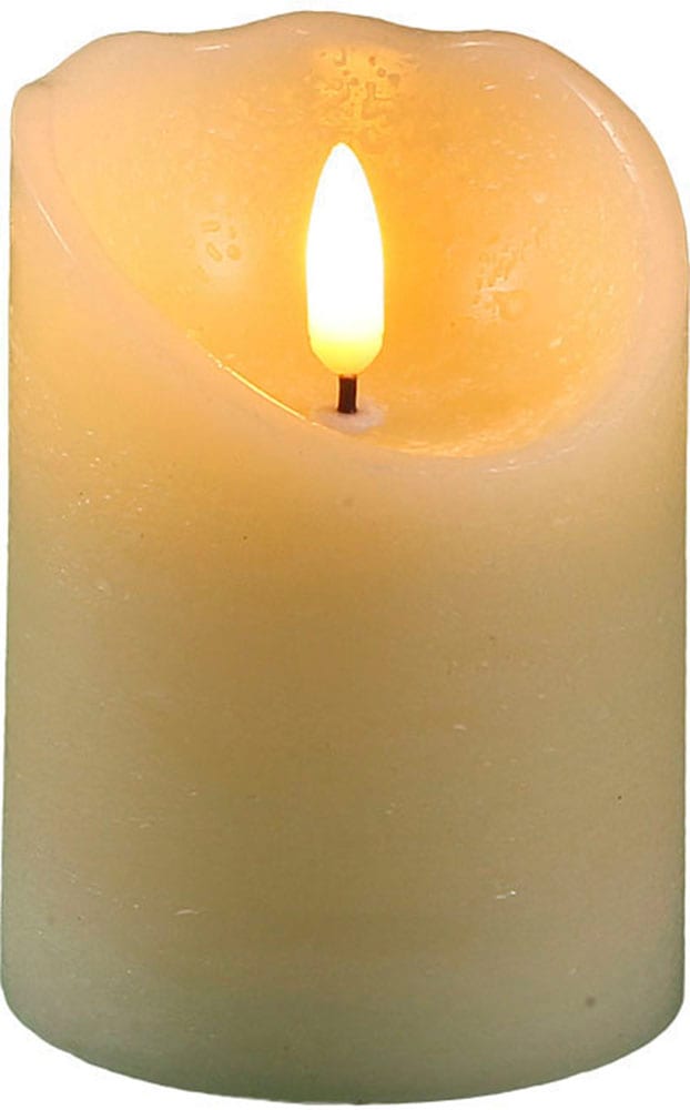 Ambiente Haus LED-Kerze "aus Echtwachs, Ø ca. 7,5 cm, Höhe 10 cm (FB 51018)" von Ambiente Haus
