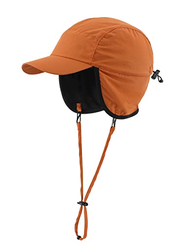 Home Prefer Wasserdichte Herren Wintermützen Warm Fleece gefüttert Ohrenklappen Baseball Cap, braun, Einheitsgröße von Ambientehome