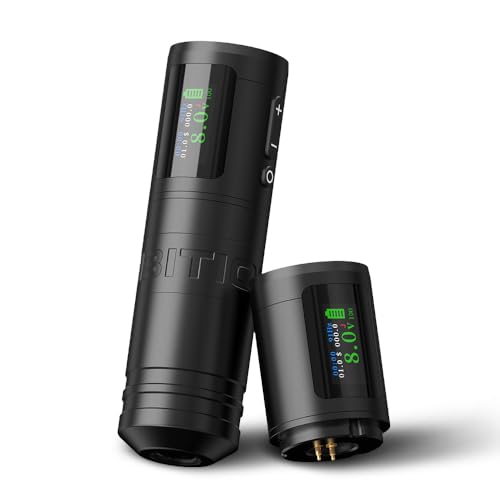 Ambition Ninja Ultra Drahtlose Tattoo Maschine Tätowiermaschine, Rotary Tätowiergerät mit Intelligent Billing-Funktion, Dual 1900mAh Coreless Motor & Direktantrieb für Profis von Ambition