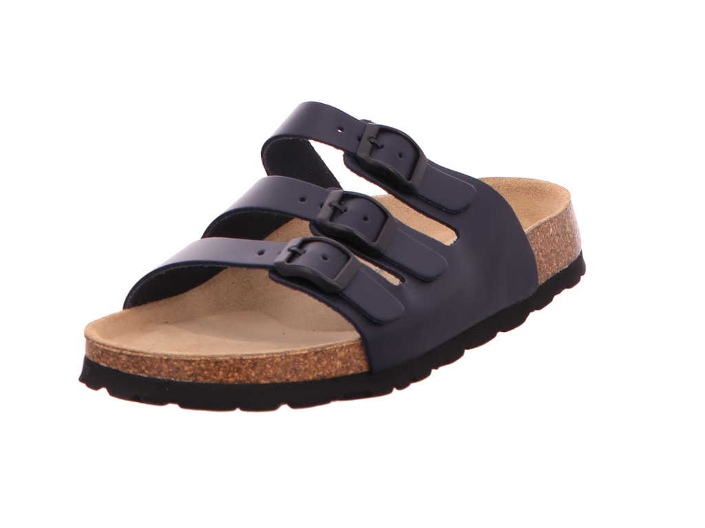 female Klassische Sandalen blau Tieffußbett-bis30mm 42 von Ambitious