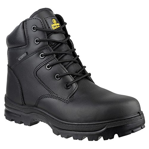 Amblers FS006C Unisex Wasserfest Schnürschuhe Sicherheitsstiefel Arbeitsschuhe Schwarz EUR 38 von Amblers Safety
