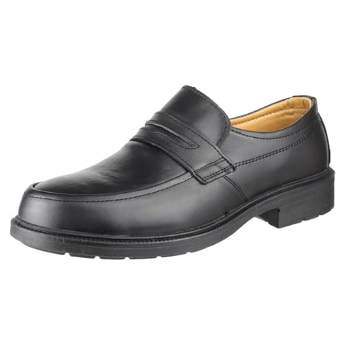 Amblers Safety FS46 Mocc Herren Slip On PU Slipper Schuhe Sicherheitsschuhe Schwarz EUR 44 von Amblers Safety