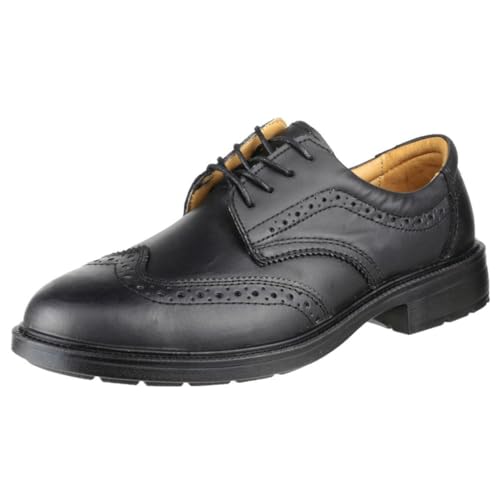 Amblers Safety Herren FS44 Leder Arbeitsschuhe Brogue Halbschuhe Schnürschuhe Schwarz 47 von Amblers Safety