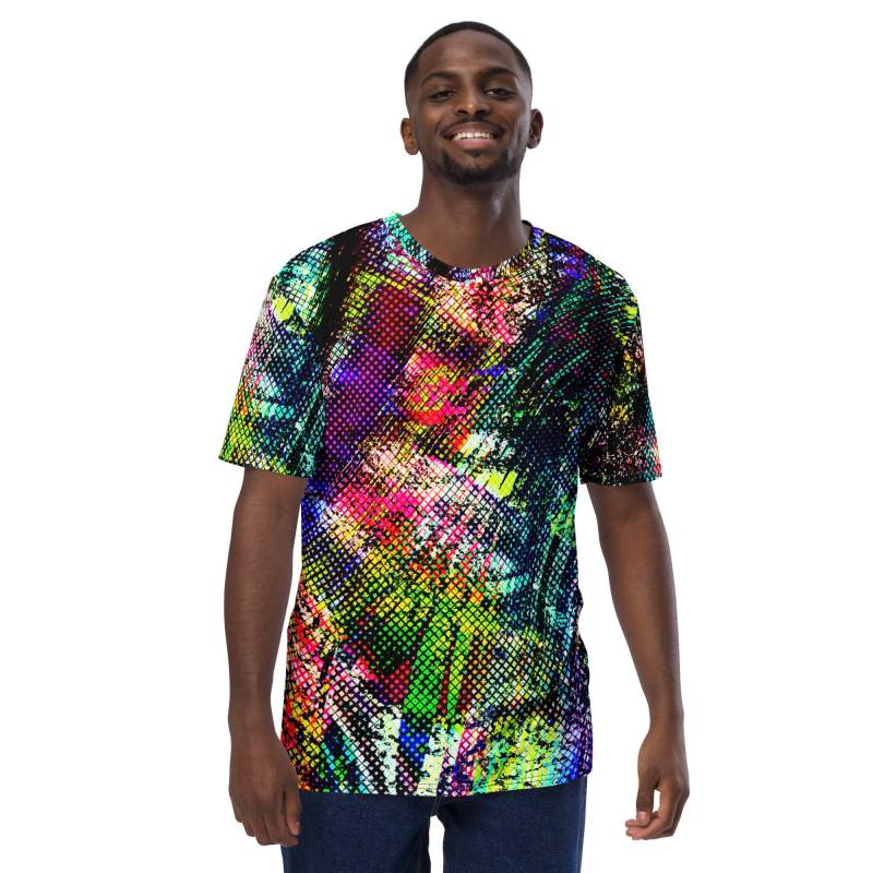 Farbenfrohes Crewneck T-Shirt Aus Hochwertigem Polyester. Perfekt Für Clubbing Oder Als Streetwear von AmbrosiaBoris