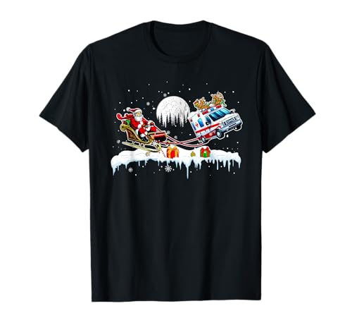 Weihnachtsmann Rentier Krankenwagen Weihnachten Fahrer Team Liebhaber Kinder T-Shirt Weihnachtsmann Rentier Krankenwagen Weihnachten Fahrer Team Liebhaber Kinder T-Shirt von Ambulance Christmas Costume