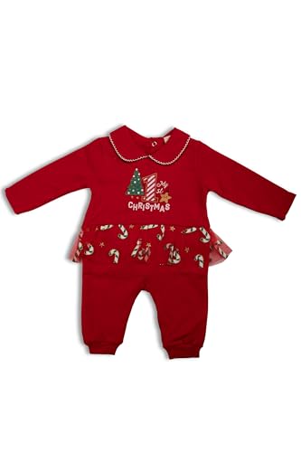 Amdrabola Weihnachts Baby Set, Unisex, Frohe Weihnachten, Langarm, Bodys Outfit, Strampler Pyjama 110, Snapsuit 110 6-9 Monate von Amdrabola