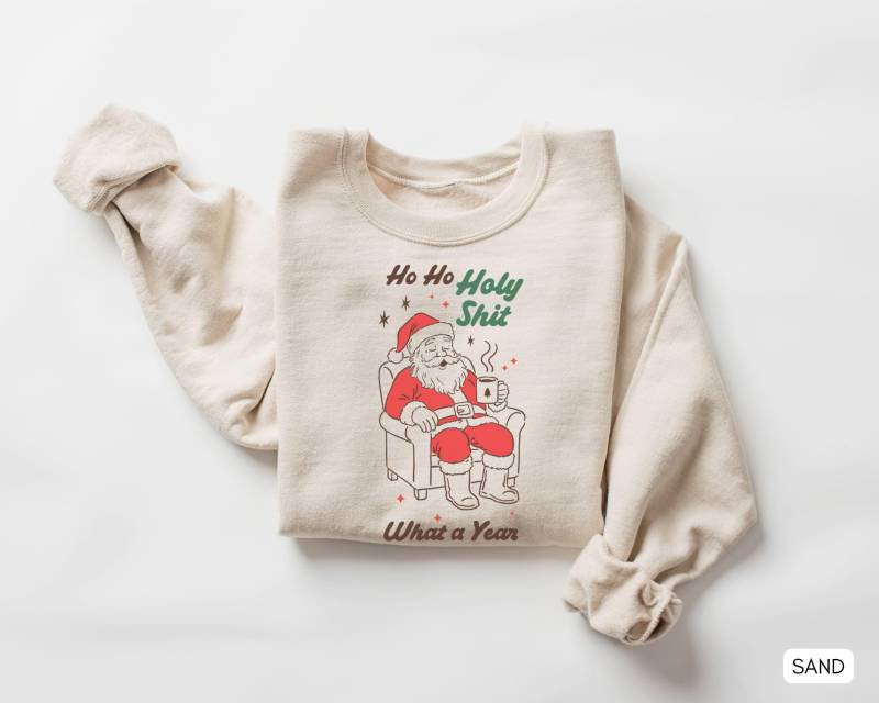 Lustiges Weihnachts Sweatshirt, Retro Weihnachtspullover, Weihnachten Passende Familie Vintage Weihnachtsmann Lustiges Weihnachtsgeschenk von AmeCollectiveStudio
