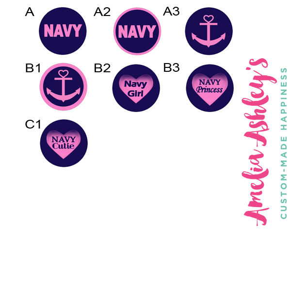 Navy Ausweishalter Clip - Einziehbarer Militär Namensschild Abzeichenrolle von AmeliaAshleys